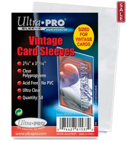 Ultra Pro Vintage Card Sleeve - (50 per pack)