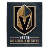 Vegas Golden Knights Blanket 50x60 Raschel Interference Design - Team Fan Cave