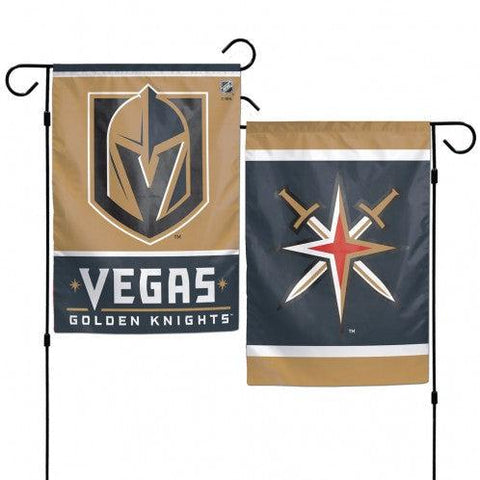 Vegas Golden Knights Flag 12x18 Garden Style 2 Sided