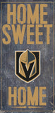 Vegas Golden Knights Sign Wood 6x12 Home Sweet Home Design - Team Fan Cave