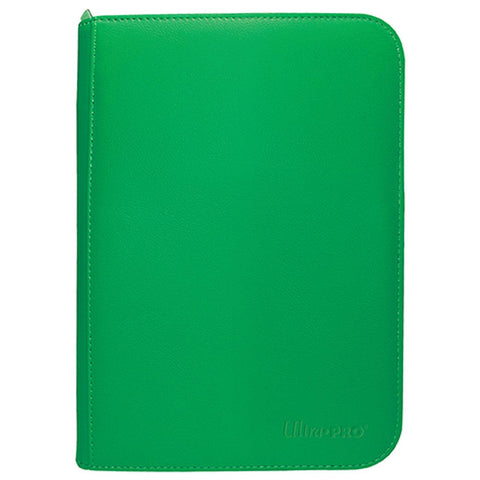 Vivid 4 Pocket Zippered PRO-Binder Green