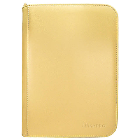 Vivid 4 Pocket Zippered PRO-Binder Yellow