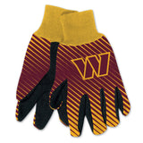 Washington Commanders Gloves Two Tone Style Adult Size-0