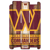 Washington Commanders Team Sign 11x17 Wood Fence Style-0