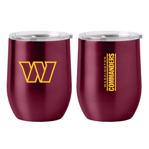 Washington Commanders Travel Tumbler 16oz Stainless Steel Curved-0