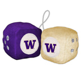 Washington Huskies Fuzzy Dice - Team Fan Cave