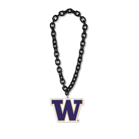 Washington Huskies Necklace Big Fan Chain-0