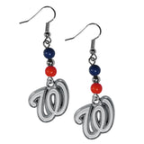 Washington Nationals Earrings Dangle Style - Team Fan Cave