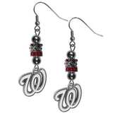 Washington Nationals Earrings Fish Hook Post Euro Style - Team Fan Cave