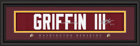 Washington Redskins Print 8x24 Signature Style Robert Griffin III-0