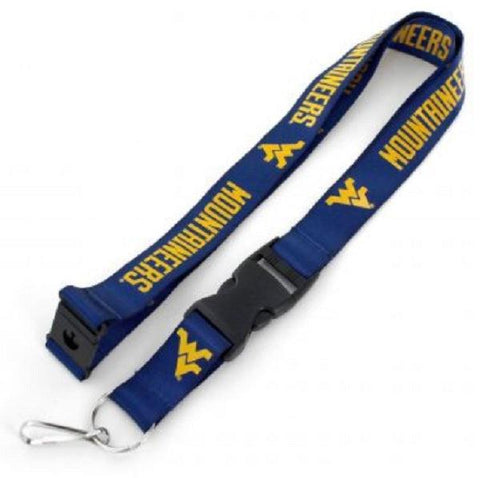 West Virginia Mountaineers Lanyard Blue - Team Fan Cave