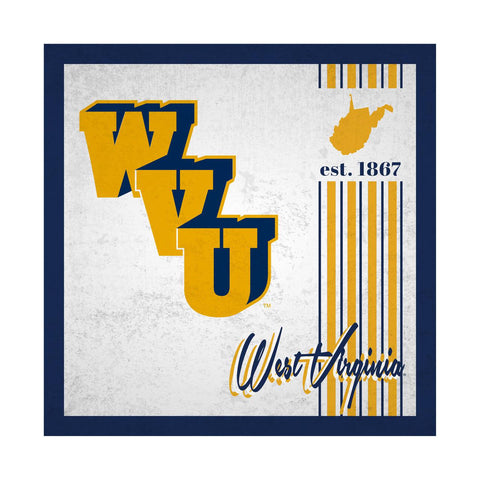 West Virginia Mountaineers Sign Wood 10x10 Album Design