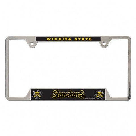 Wichita State Shockers Metal License Plate Frame Special Order - Team Fan Cave