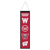 Wisconsin Badgers Banner Wool 8x32 Heritage Evolution Design