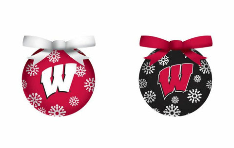 Wisconsin Badgers Ornament LED Box Set