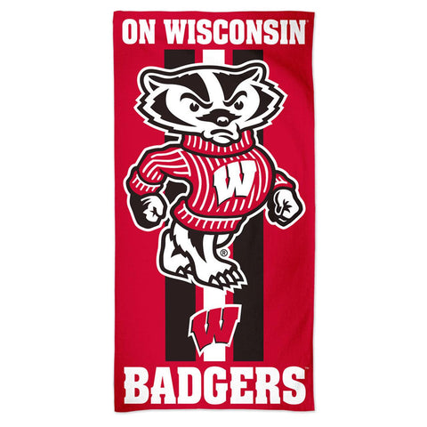 Wisconsin Badgers Towel 30x60 Beach Style