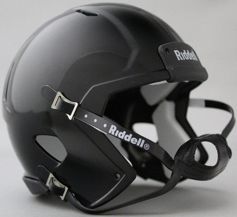 Helmet Riddell Blank Replica Mini Speed Style Black with Black Parts-0