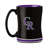 Colorado Rockies Coffee Mug 14oz Sculpted Relief Team Color-0