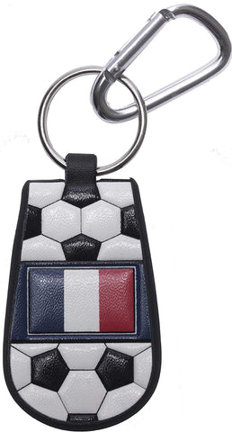 French Flag Keychain Classic Soccer - Team Fan Cave