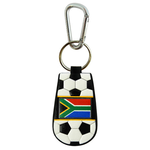 South Africa Flag Keychain Classic Soccer - Team Fan Cave