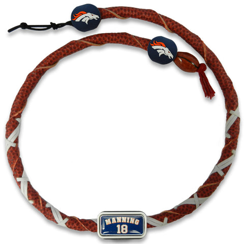 Denver Broncos Necklace Spiral Football Peyton Manning Design - Team Fan Cave