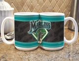 Florida Marlins Coffee Mug - Felt Style - Team Fan Cave
