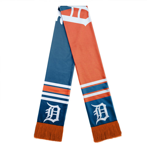 Detroit Tigers Scarf Colorblock Big Logo Design - Team Fan Cave